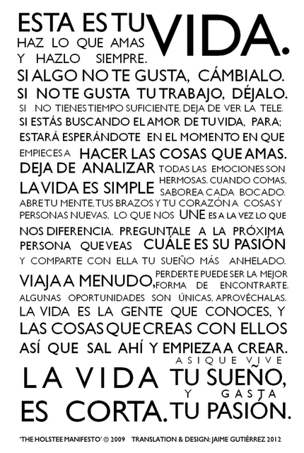 EL MANIFIESTO DE HOLSTEE