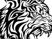 Tigre tribal vectorizado