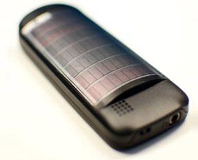 Prototipo de celular con cargadores solares