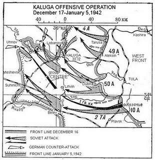 La Wehrmacht contiene la ofensiva soviética en Kaluga, la mandíbula sur de Stalin contra el Grupo de Ejércitos Centro - 05/01/1942.