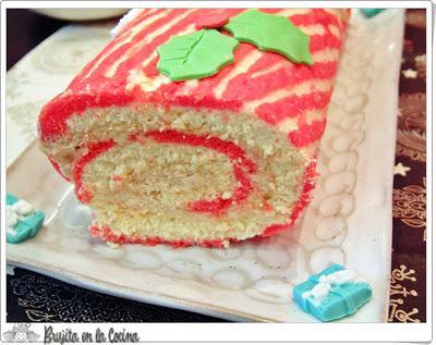 Brazo de mousse de turrón para los Reyes