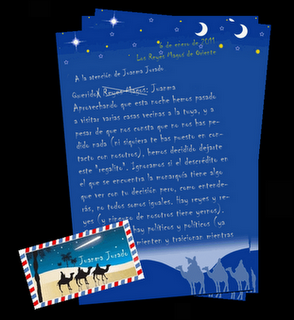 Carta DE los Reyes Magos