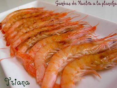 Gambas de Huelva a la plancha Gambas de Huelva a la plancha