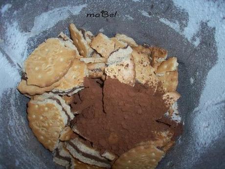 Pastel  mousse de banana y chocolate sin hornear