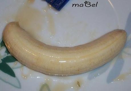 Pastel  mousse de banana y chocolate sin hornear