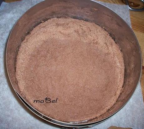 Pastel  mousse de banana y chocolate sin hornear