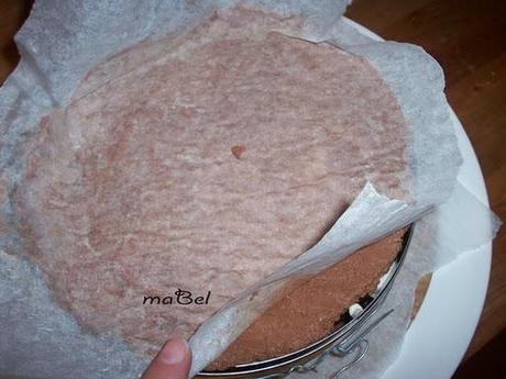 Pastel  mousse de banana y chocolate sin hornear