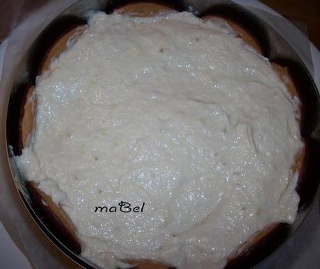 Pastel  mousse de banana y chocolate sin hornear