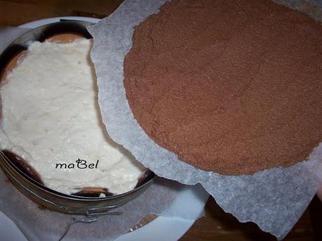 Pastel  mousse de banana y chocolate sin hornear