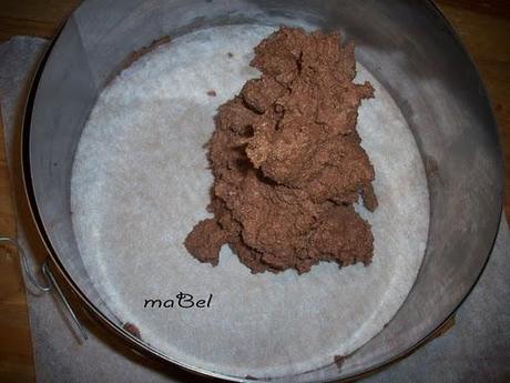 Pastel  mousse de banana y chocolate sin hornear