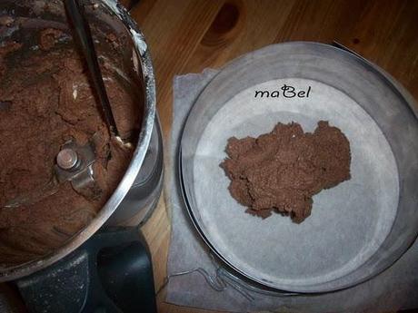 Pastel  mousse de banana y chocolate sin hornear