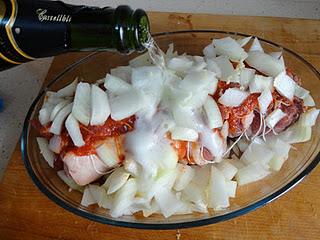 Pierna de cordero rellena al cava