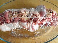 Pierna de cordero rellena al cava