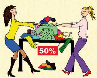 El estrés de las rebajas