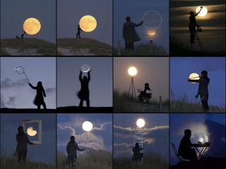 Preciosas imágenes con la luna como protagonista