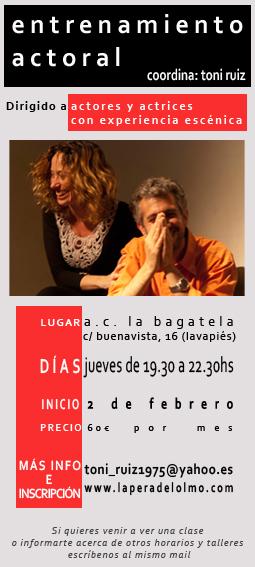 Entrenamiento Actoral