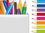 Lápices colores vectoriales