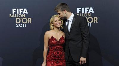 Shakira y Piqué brillantes en la gala del Balón de Oro