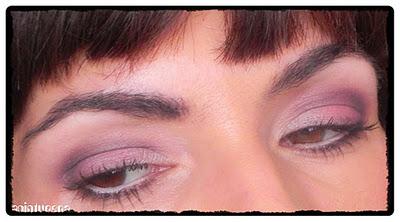 Enero suave: ojos coral y labios nude