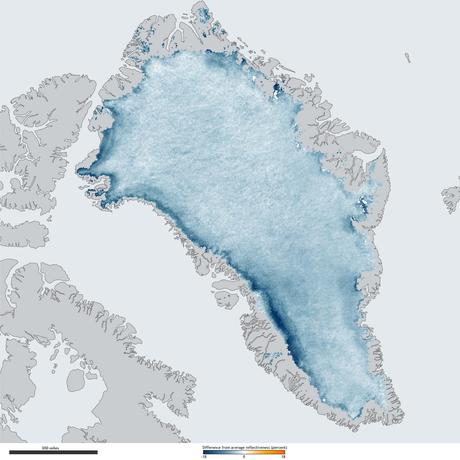 El hielo de Groenlandia se está oscureciendo (NASA - Image of the Day)