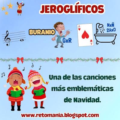 Navidad, Matenavidad, Retos matemáticos, Desafíos matemáticos, Problemas matemáticos, Problemas de ingenio, Retos visuales, Retos mentales, Retos virales, Jeroglíficos, Jeroglíficos escolares, Jeroglíficos navideños