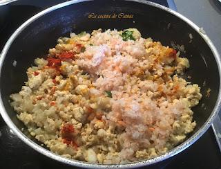 Berenjenas rellenas con gambas Berenjenas rellenas con gambas