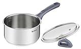 Tefal Daily Cook - Cazo de acero inoxidable, base reforzada, aptas para todo tipo de cocinas incluido inducción, Cazo 16 cm, 1 Litro
