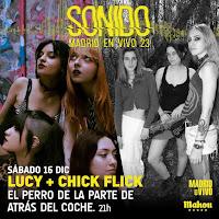 Concierto de Chick Flick y Lucy en El perro de la parte de atrás del coche