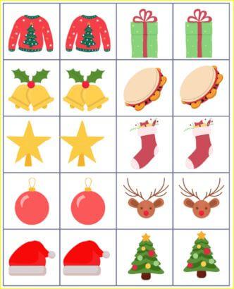 Juegos de memoria de Navidad Juegos de memoria de Navidad