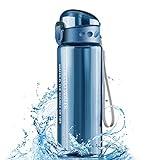 Mesybveo Botella de Agua, 780ml Botella Agua Deporte, Botella de Agua Sin BPA a Prueba de Fugas, Una pulsación para Abrir, para Deporte, Gimnasio, Ciclismo, Escuela, Oficina, el Camping(Azul)