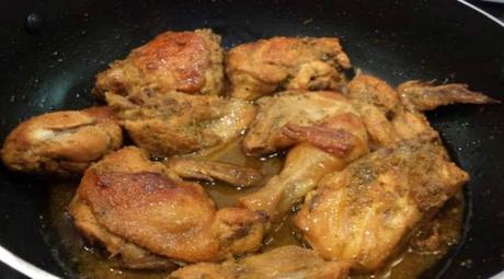 Codornices con Chocolate Preparación.