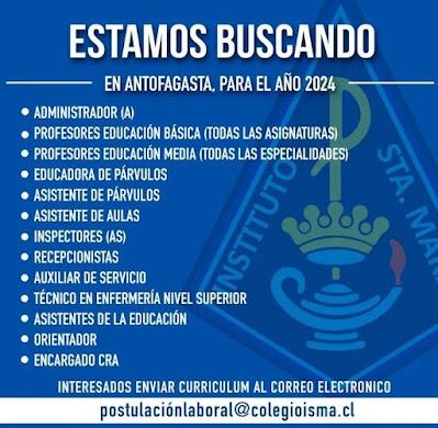 OPORTUNIDADES DE EMPLEOS PARA ORIENTADORES EN CHILE. Semana del 11 al 17-12-2023. (https://lagavetadelorientador.blogspot.com)