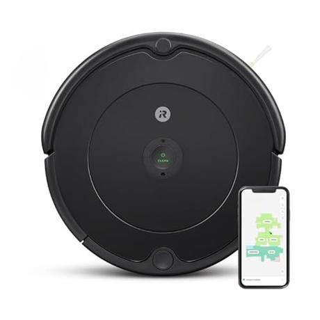 iRobot Roomba 692 Robot Aspirador con conexión Wi-Fi, Sistema de Limpieza en Tres Fases, Sugerencias Personalizadas, Compatible con tu Asistente de Voz, Color Negro