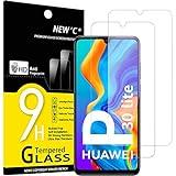 NEW'C 2 Piezas, Protector Pantalla para Huawei P30 Lite, Nova 4e, Cristal templado Antiarañazos, Antihuellas, Sin Burbujas, Dureza 9H, 0.33 mm Ultra Transparente, Ultra Resistente