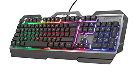 Trust Gaming GXT 856 Torac Teclado Gaming con Placa Superior Metálica e Iluminación