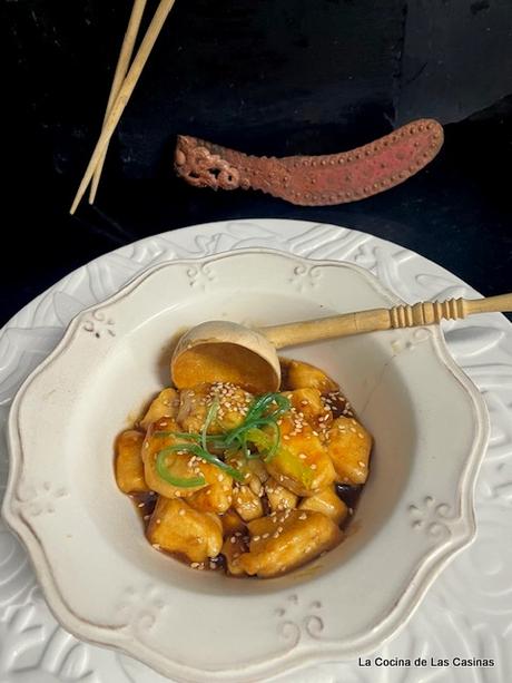 Pollo estilo chino al Sésamo #Homenajeblog Pollo estilo chino al Sésamo #Homenajeblog