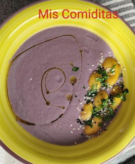 CREMA DE COL LOMBARDA CON JUDIONES CREMA DE COL LOMBARDA CON JUDIONES