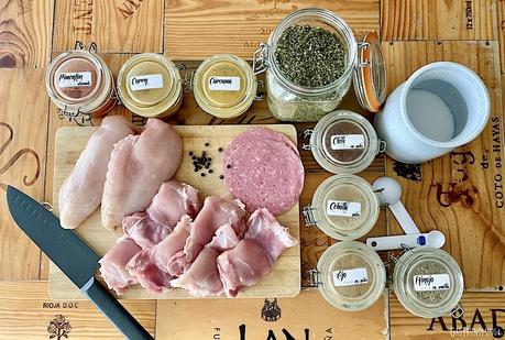 “Jamón” o fiambre de pollo con especias (sous vide) “Jamón” o fiambre de pollo con especias (sous vide)