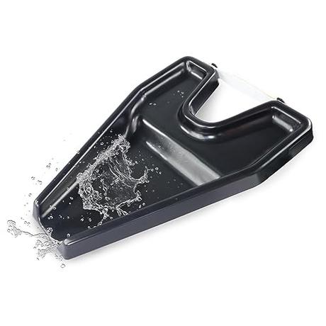 Mobiclinic, Lavacabezas portátil para Silla de Ruedas, Teja, Lavacabezas para casa, Plástico, para Ancianos y discapacitados, Sujeción de Cuello con Velcro, 44 x 32,5cm, Lavacabezas Cama, Negro