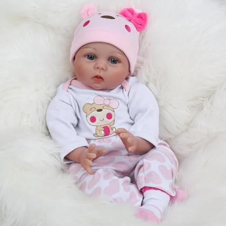 El Mejor 10 reborn niña de 2024: La Elección de los Especialistas ZIYIUI 22 Pulgadas Reborn bebé Muñecos Reborn Muñeca Vinilo de Silicona Suave Babies Reborn Baby Doll Niña Boca magnética Niños Juguetes Conjunto