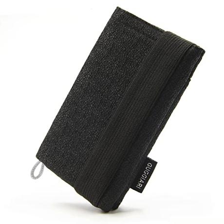 GUGGIARI® Tarjetero para Tarjetas de Crédito - Mini Cartera Anti RFID para Hombre - Billetera Ligera y Compacta - Billetes, Tarjetas, Llaves estarán Seguras en la Cartera Antirrobo(Carbon)