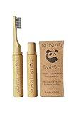 NOMAD PANDA cepillo dientes viaje de bambú, cepillo dientes bambu, cepillo de dientes viaje biodegradable, cepillo de dientes bambu cepillo de bambu, bamboo toothbrush, regalo viajero