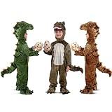 Spooktacular Creations Child Unisex Brown T-Rex Realistic Costume-3T