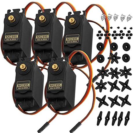 AZDelivery MG995 Micro Digital Servo Motor para RC Robot Avión Helicóptero Compatible con Arduino con E-Book Incluido!