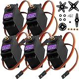 AZDelivery MG996R Micro Digital Servo Motor con Engranaje metálico para RC Robot Avión Helicóptero Compatible con Arduino con E-Book Incluido!