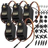 AZDelivery MG995 Micro Digital Servo Motor para RC Robot Avión Helicóptero Compatible con Arduino con E-Book Incluido!