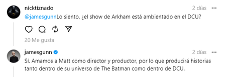 James Gunn confirma que la serie sobre Arkham que está desarrollando Matt Reeves estará dentro del DCU.