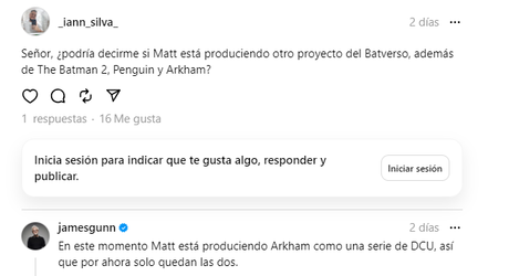 James Gunn confirma que la serie sobre Arkham que está desarrollando Matt Reeves estará dentro del DCU.