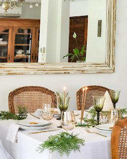 Mesa de Navidad: adentro o afuera?