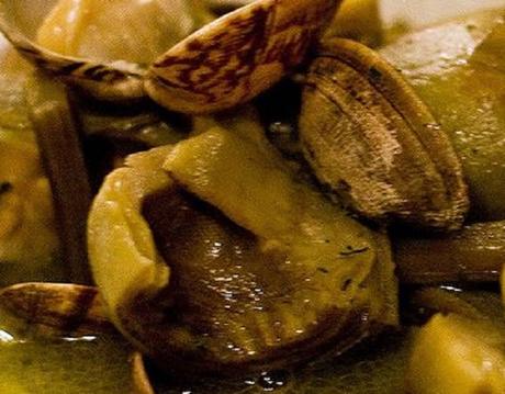 Chirlas en salsa de alcachofas Chirlas en salsa de alcachofas